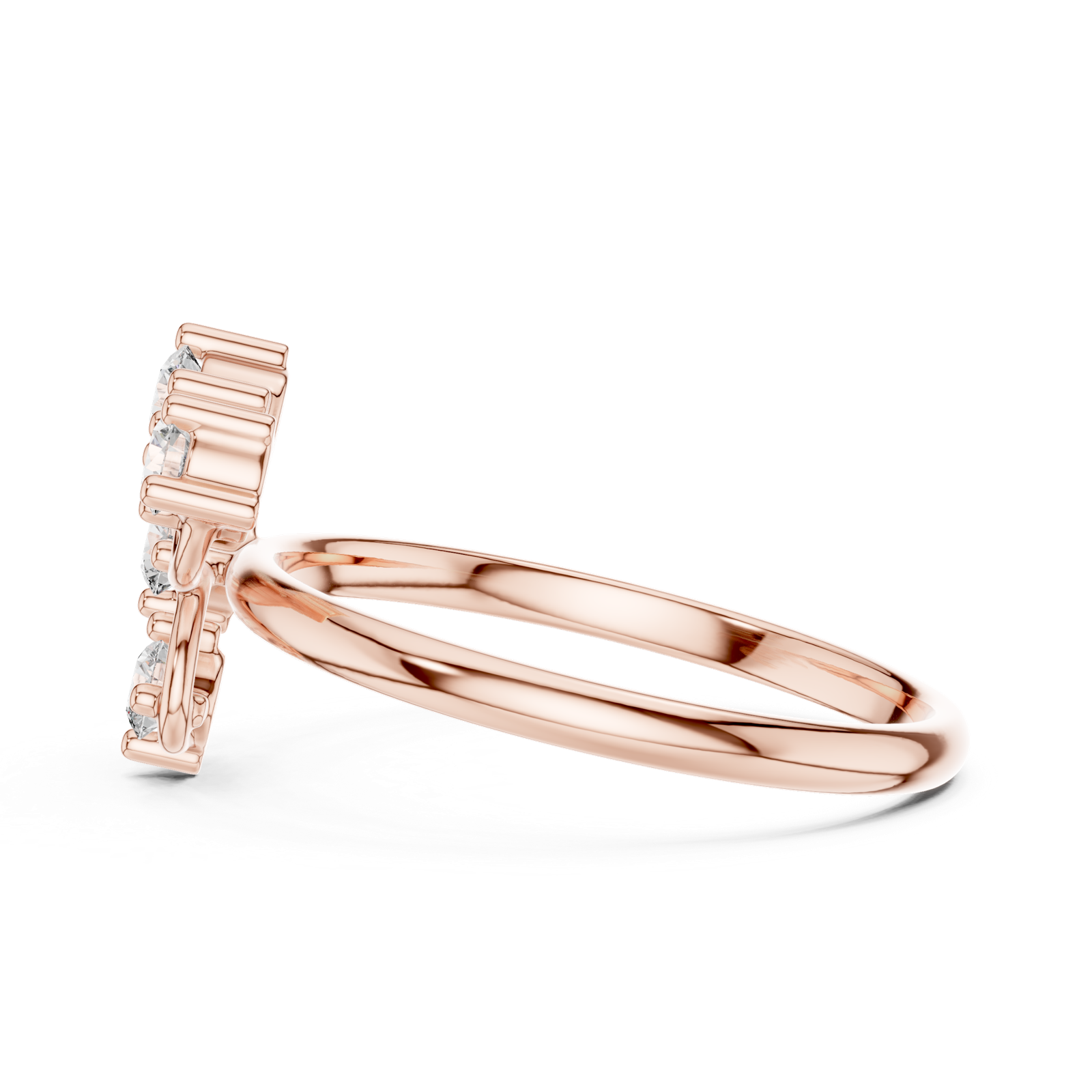 Gold Ring 1 (267), Rose Gold, view 3