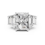 Gold Ring DDLR-746, White Gold, view 4