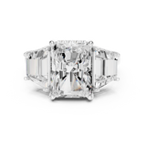 Gold Ring DDLR-746, White Gold, view 4