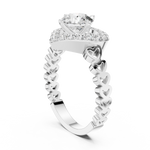 Gold Ring LR-0095, White Gold, view 1