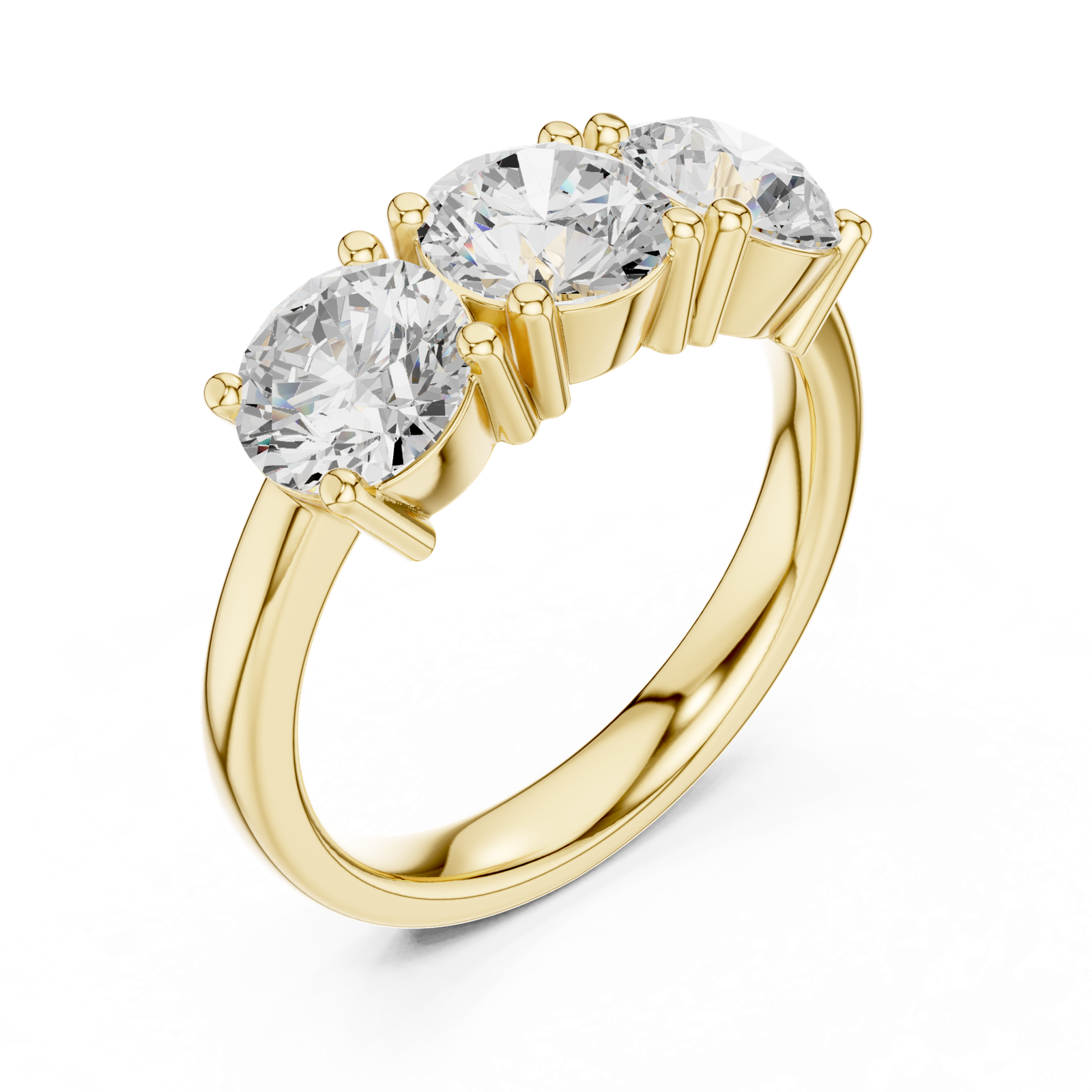 Gold Ring DDLR-613, Yellow Gold, view 2