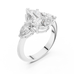 Gold Pendant 9-10033L_SS5, White Gold, view 2