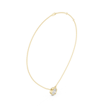 Gold Jewelry DDPO-007, Round center stone, Yellow Gold, view 1