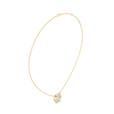 Gold Jewelry DDPO-007, Round center stone, Yellow Gold, view 1