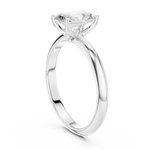 Gold Jewelry L36-6, Radiant center stone, White Gold, view 1