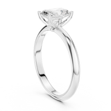 Gold Jewelry L36-6, Radiant center stone, White Gold, view 1