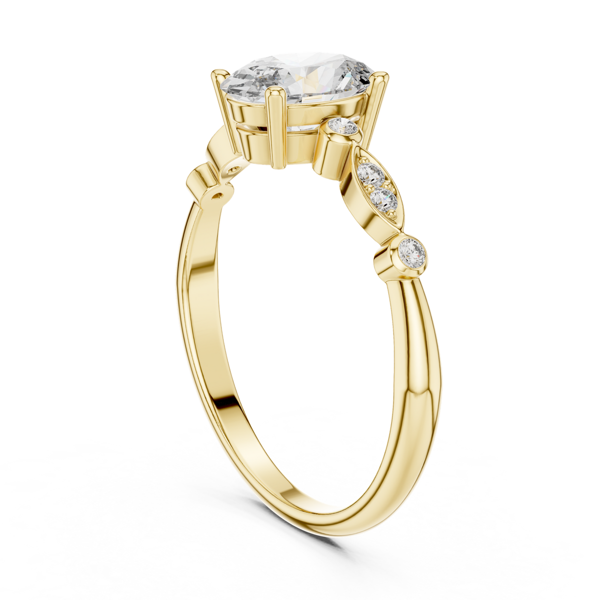 Gold Ring 00001L (11), Yellow Gold, view 1