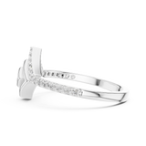 Gold Ring LR-01 (79), White Gold, view 3