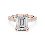 Gold Ring DDLR-954, Rose Gold, view 4