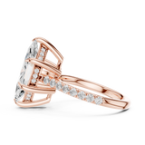 Gold Ring DDLR-1026, Rose Gold, view 3