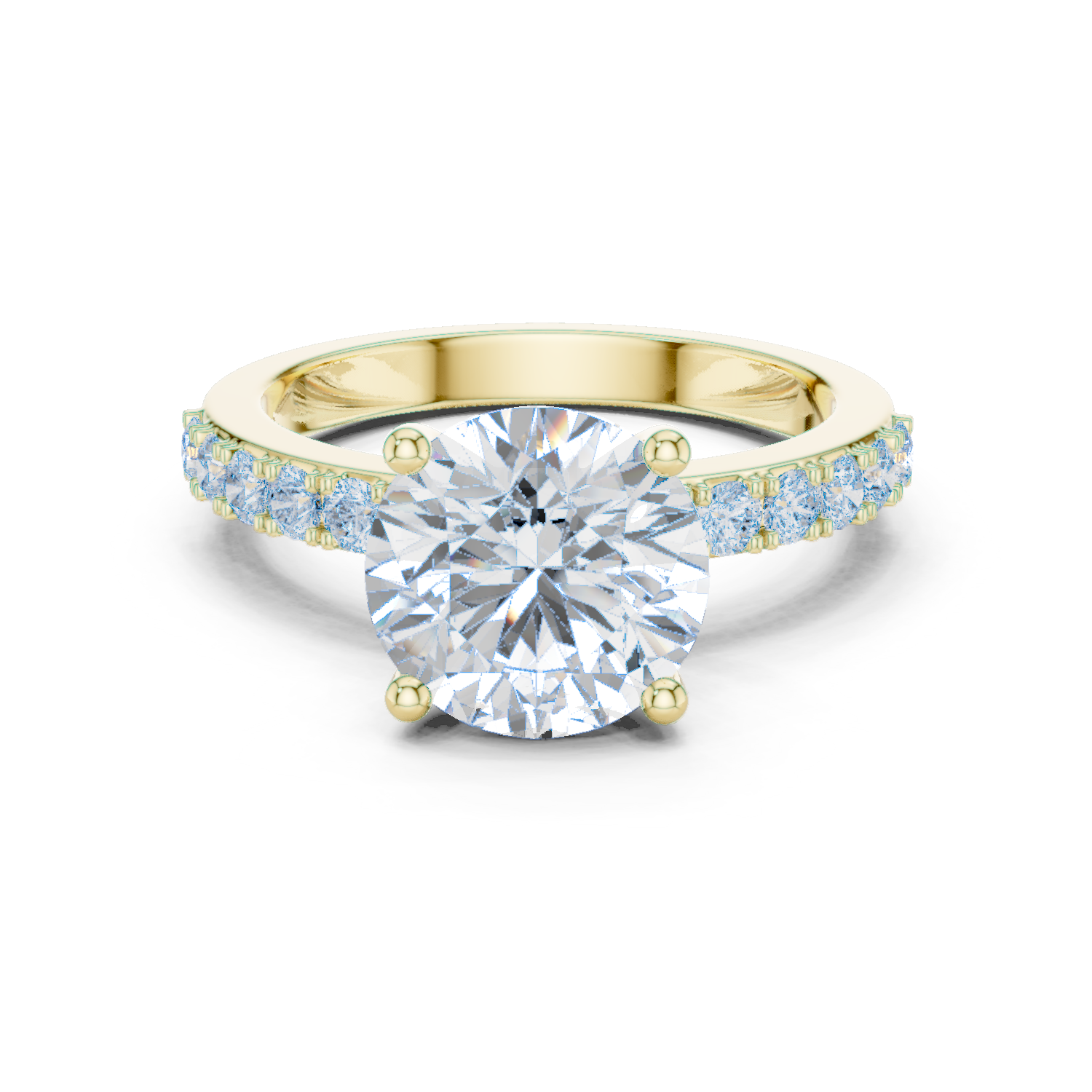 Gold Ring DDLR-750, Yellow Gold
