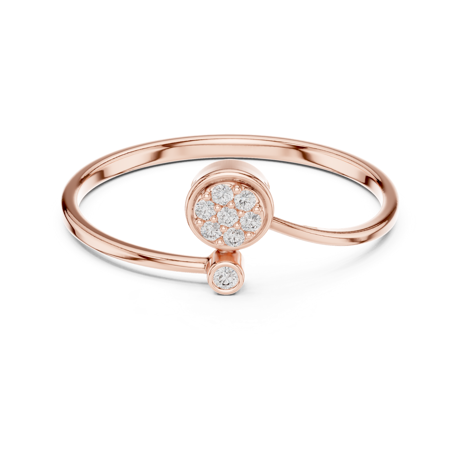 Gold Ring 1 (173), Rose Gold, view 4