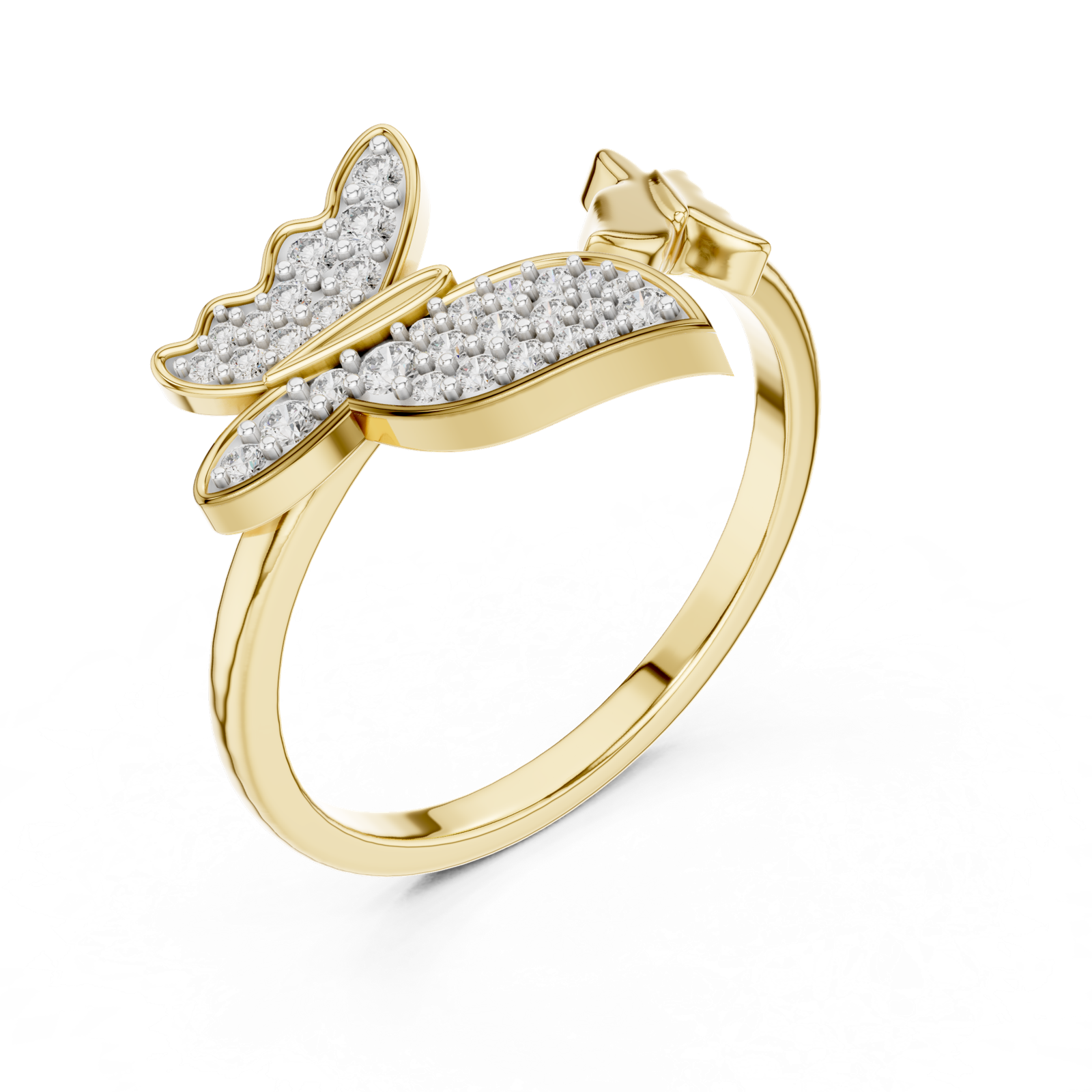 Gold Ring 12-10024@L, Yellow Gold, view 2