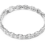 14K Solid Gold Lab Diamond Bracelet, White Gold, view 2
