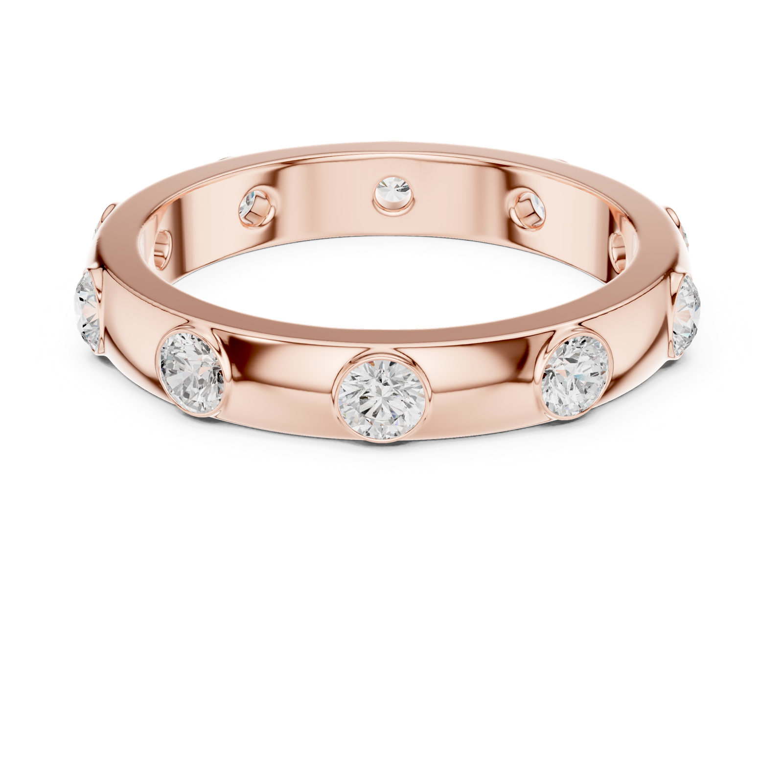 Gold Ring DDLR-352, Rose Gold, view 4