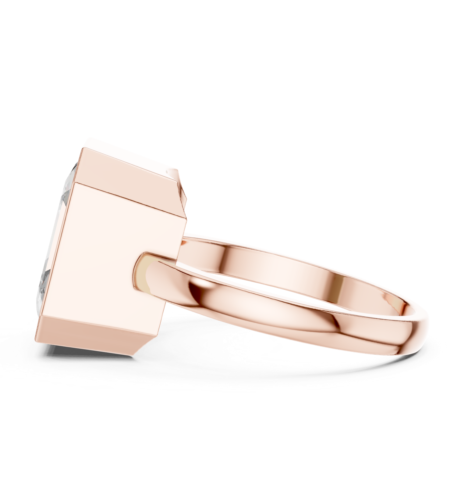 Gold Ring GR01, Rose Gold, view 3