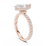 Gold Ring DDLR-165, Marquise center stone, Rose Gold, view 1