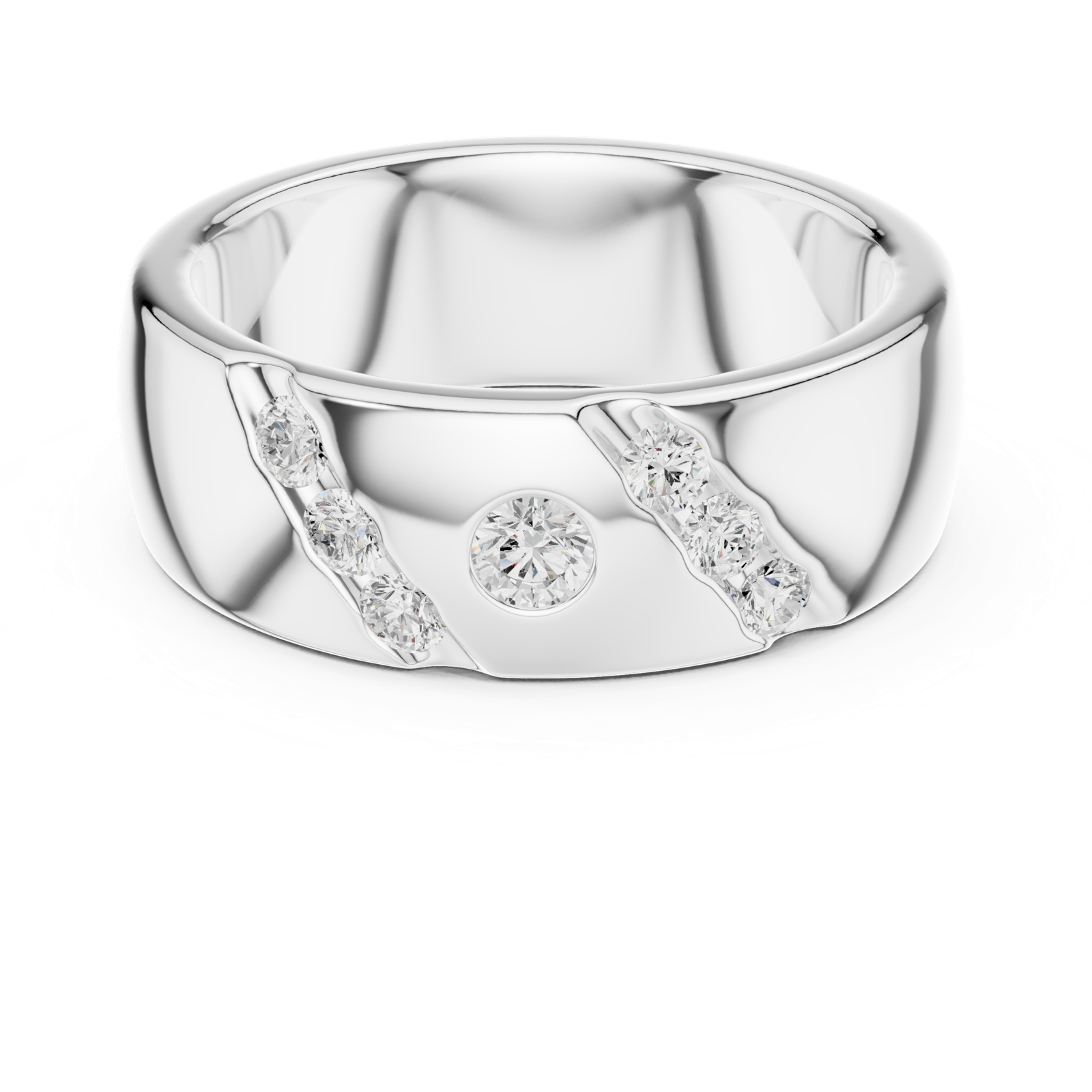 Gold Ring DDLR-426, White Gold, view 4