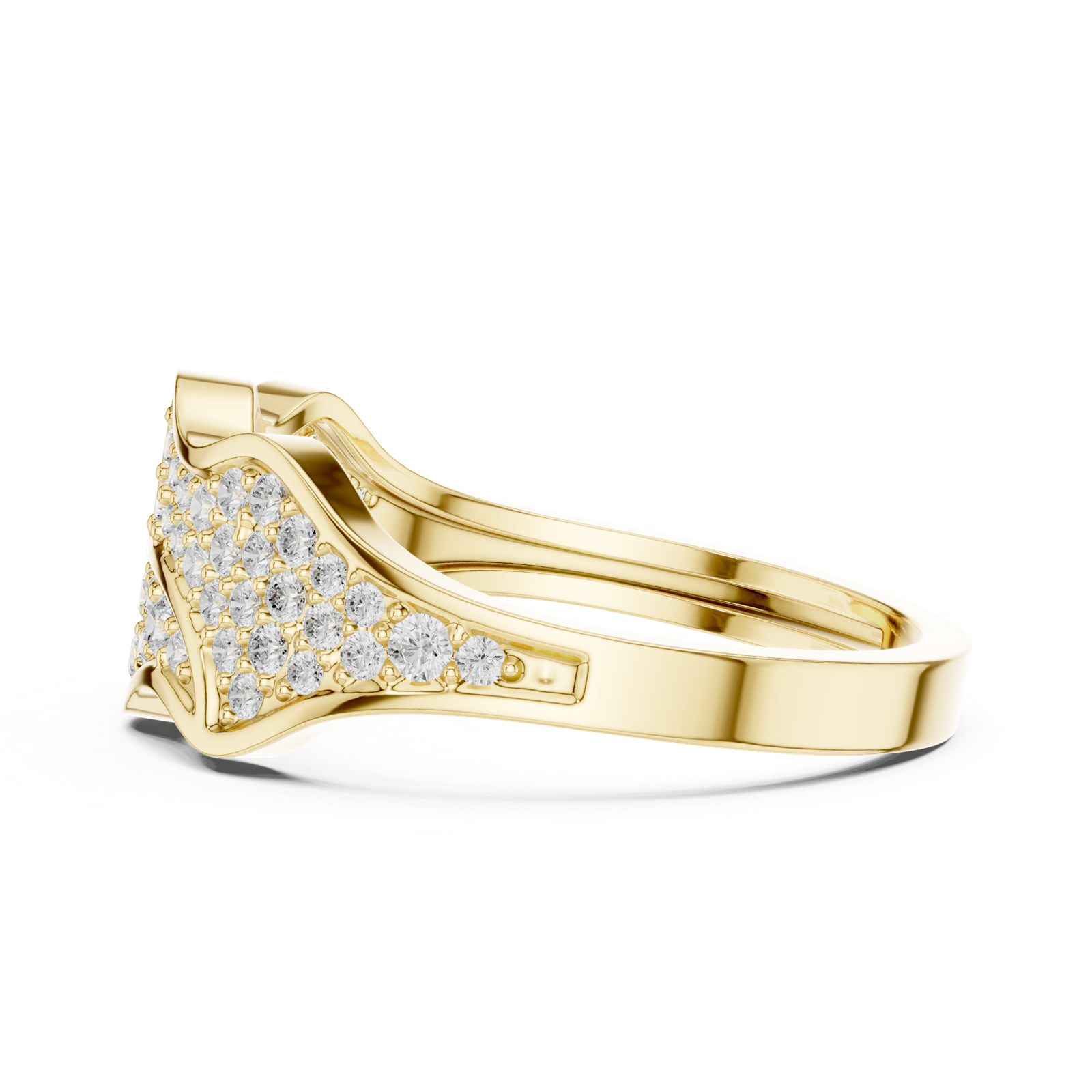 Gold Ring SBMR(20), Yellow Gold, view 3