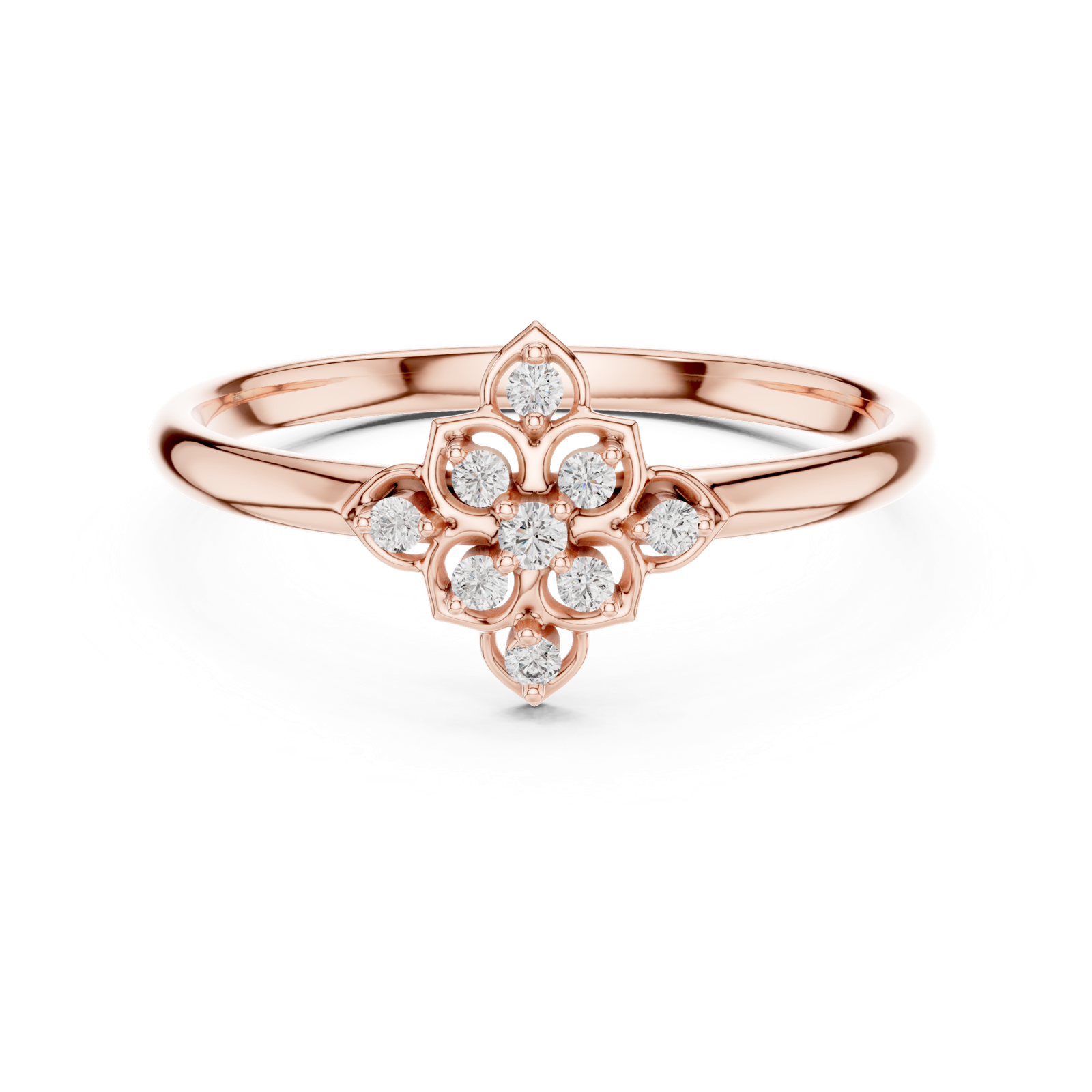 Gold Ring 1 (434), Rose Gold, view 4