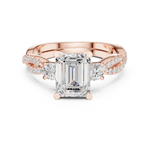 Gold Ring DDLR-281, Rose Gold, view 4