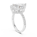Gold Ring DDLR-259, Marquise center stone, White Gold, view 1