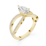 Gold Ring DDLR-1092, Yellow Gold, view 2
