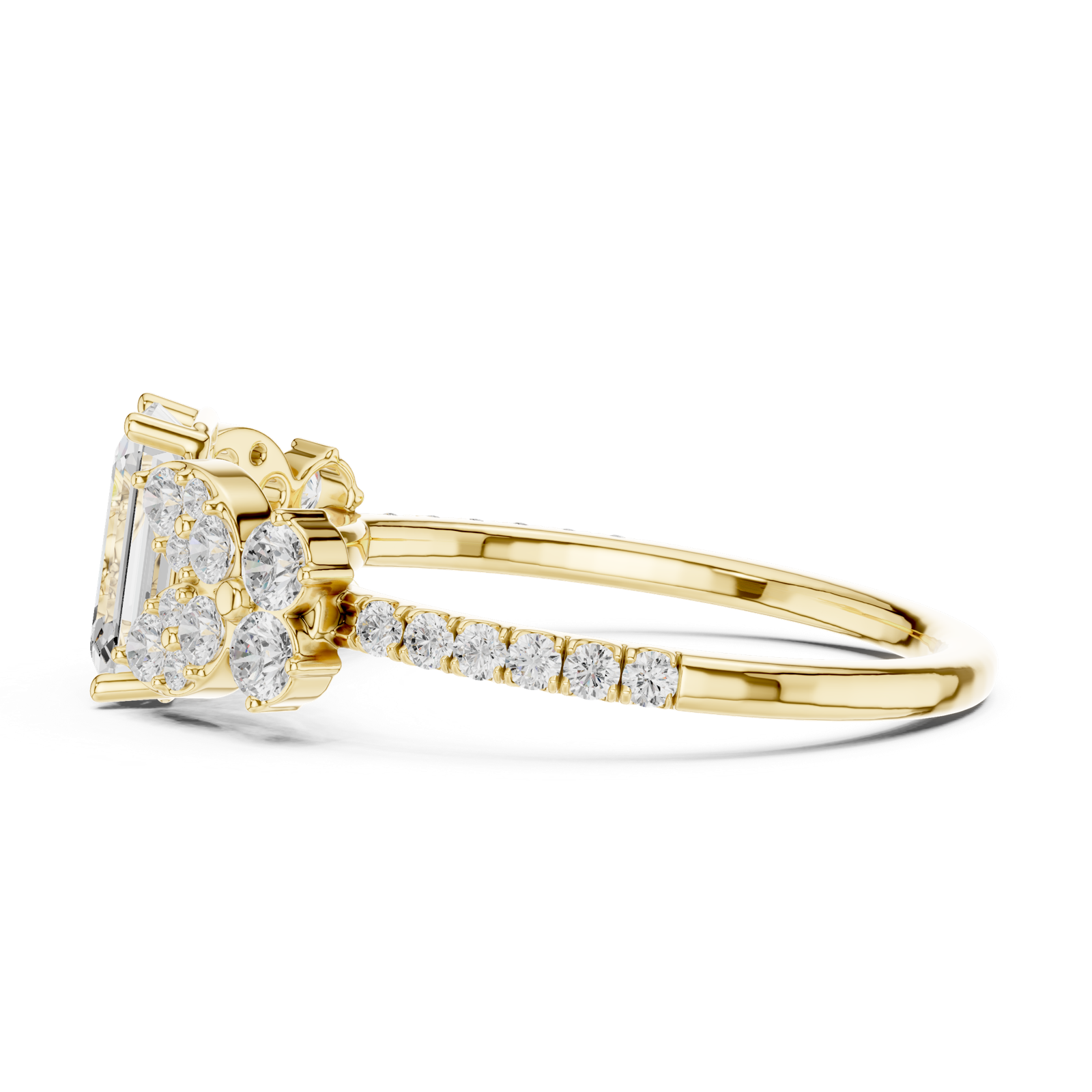 Gold Ring DDLR-1069, Yellow Gold, view 3