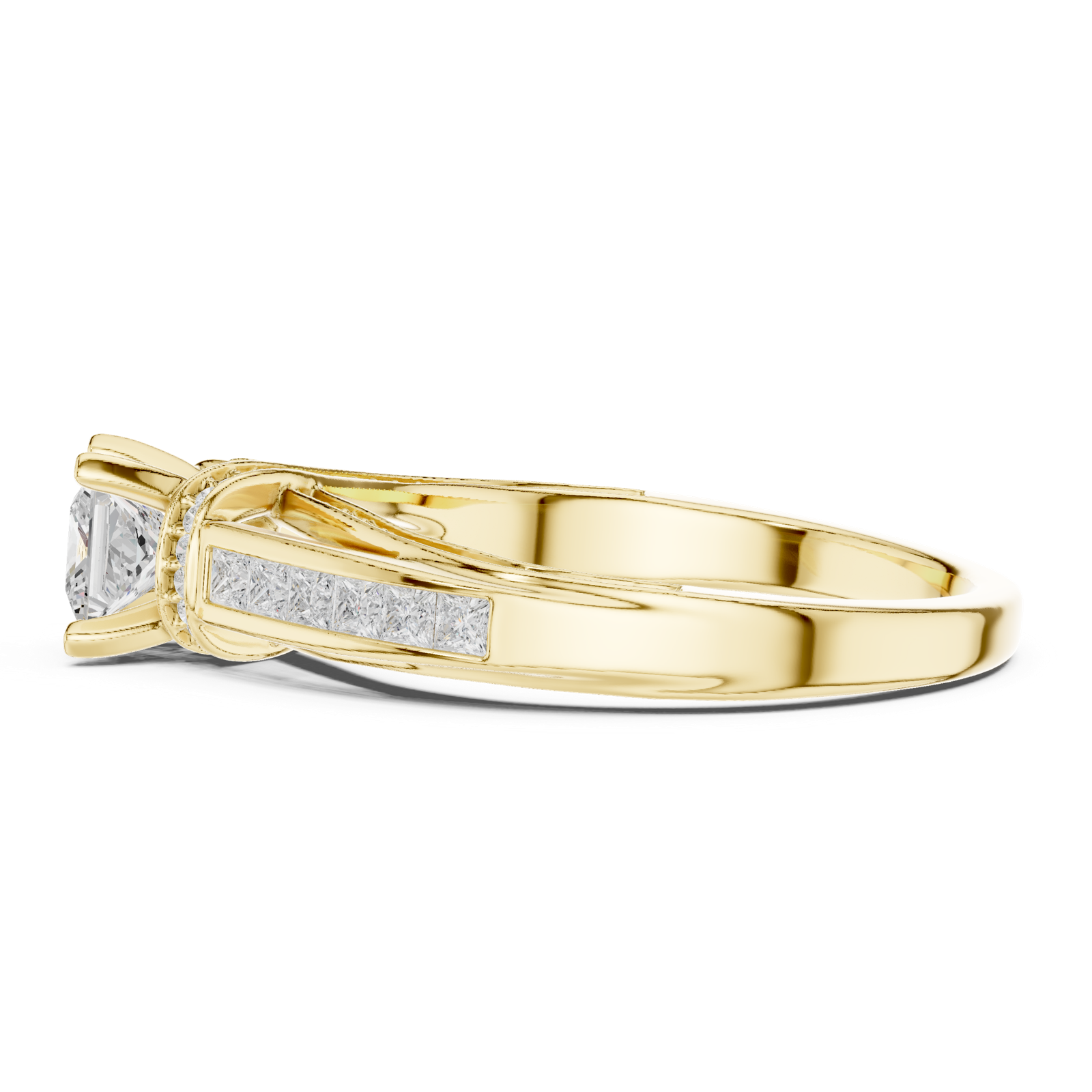 Gold Ring LR-0282, Yellow Gold, view 3