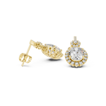 Gold Earrings 3-10016E_136, Yellow Gold, view 1