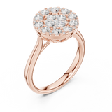 Gold Ring DDLR-781, Rose Gold, view 2