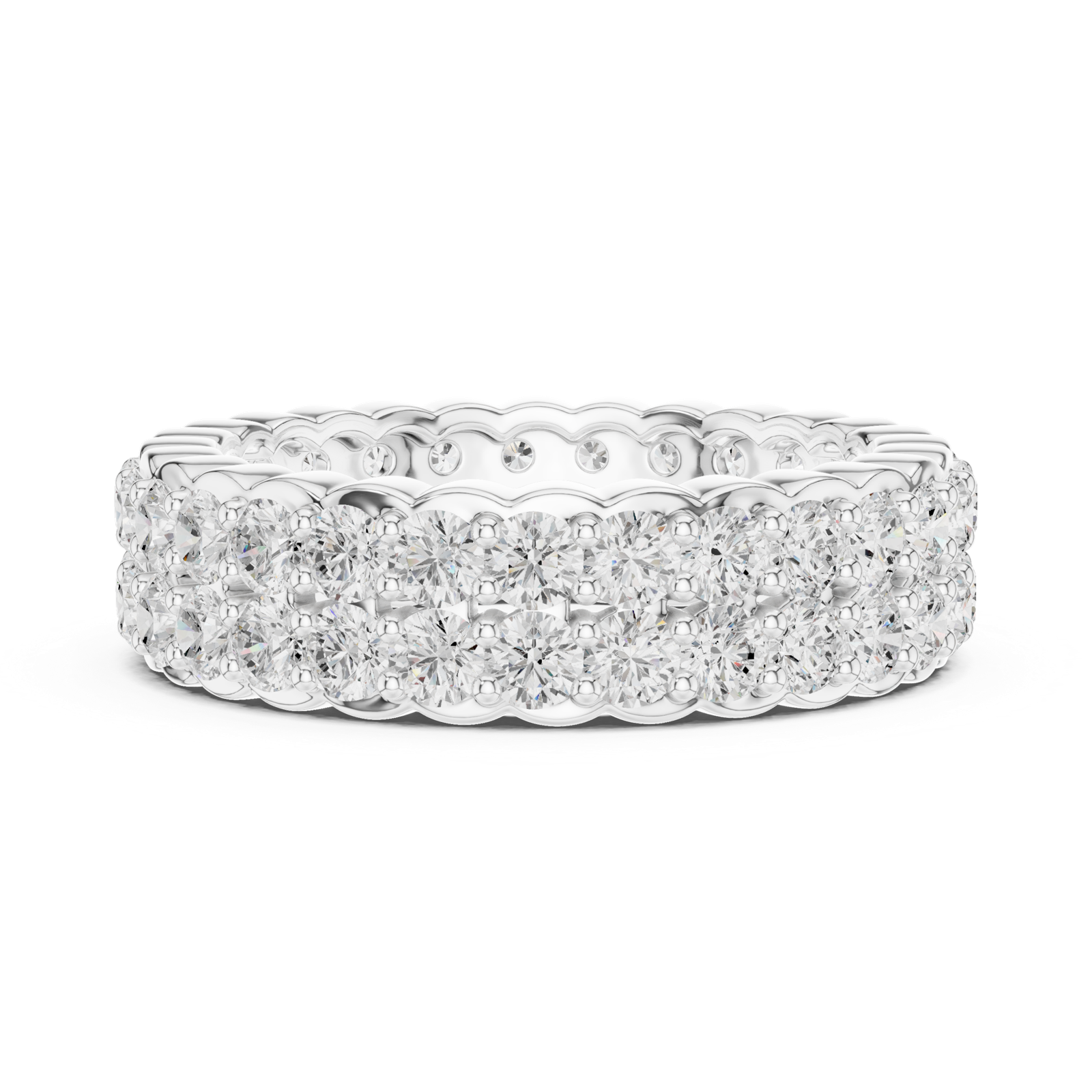 Gold Ring DDLR-714, White Gold, view 3