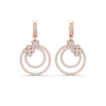 Gold Earrings L03-22, Rose Gold