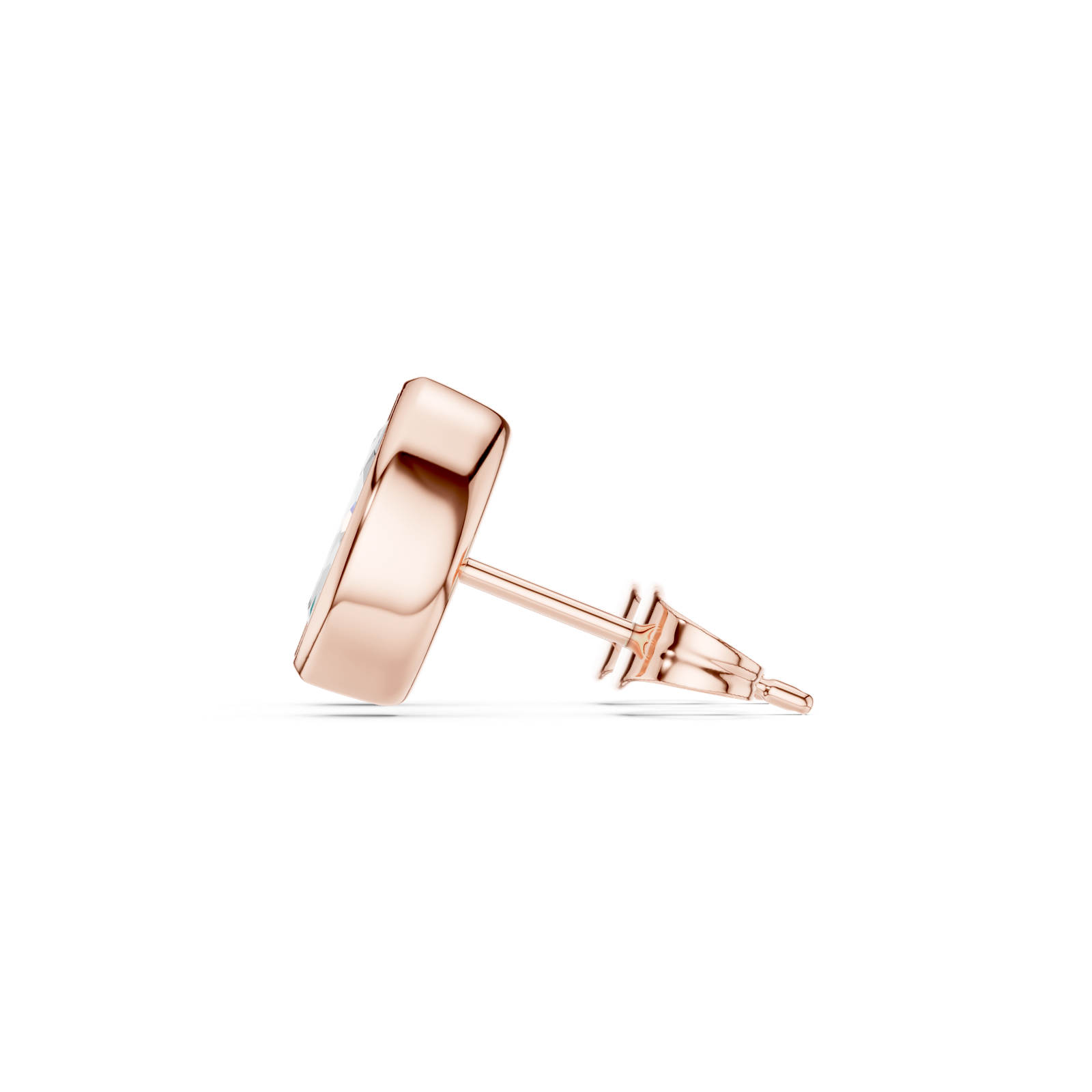 Gold Jewelry DDER-001, Marquise center stone, Rose Gold, view 3
