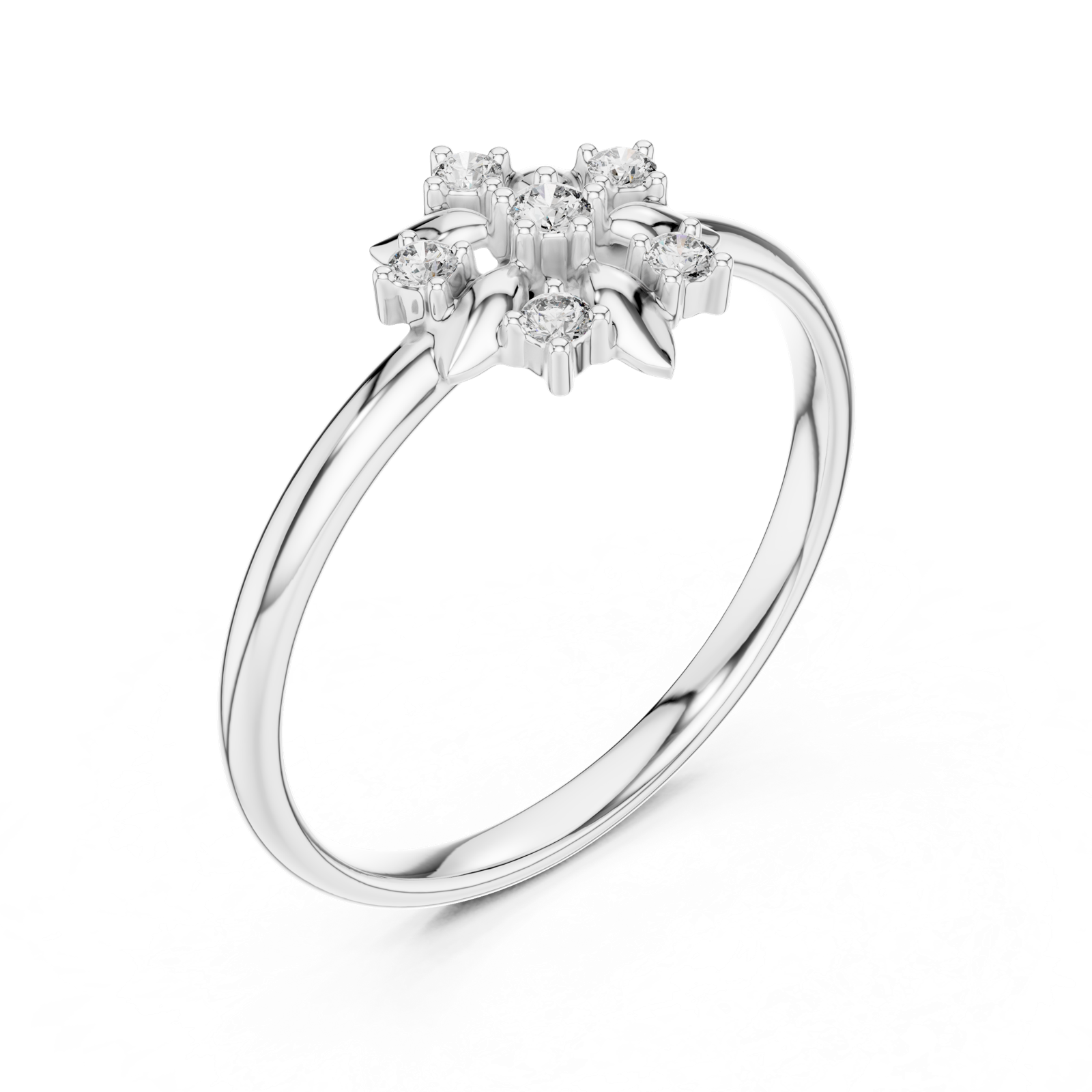 Gold Ring 1 (417), White Gold, view 2
