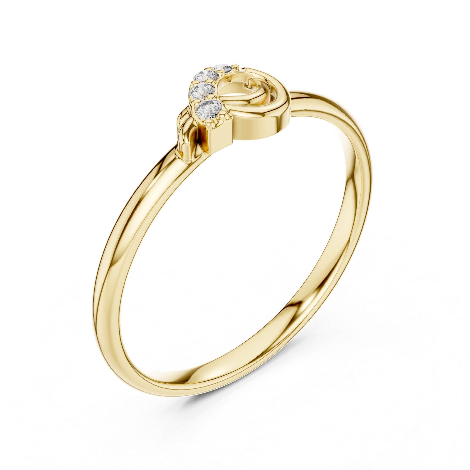 Gold Ring 1 (385), Yellow Gold, view 2
