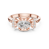 Gold Ring DDLR-509, Rose Gold, view 4