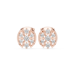 Gold Earrings AGDER-358, Rose Gold