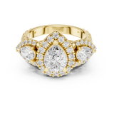 Gold Ring DDLR-298, Yellow Gold, view 4