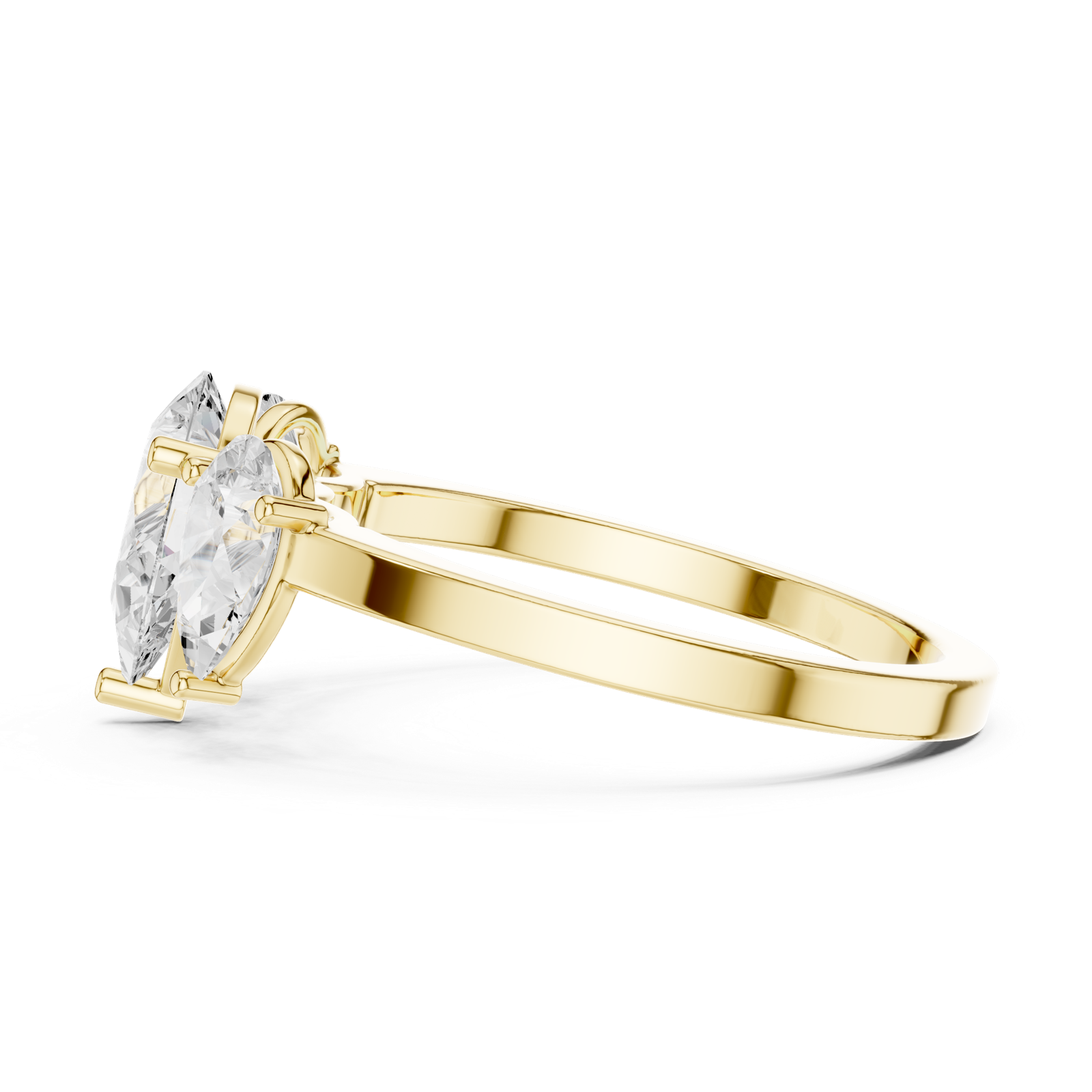 Gold Ring DDLR-1089, Yellow Gold, view 3