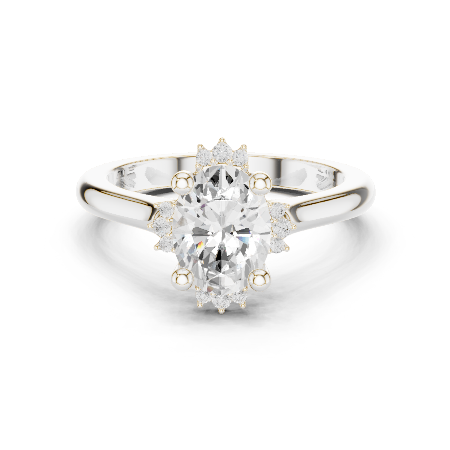 Gold Ring DDLR-336, White Gold