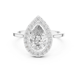 Gold Ring ALR-226, White Gold, view 4