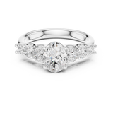 Gold Ring DDLR-704, White Gold, view 4