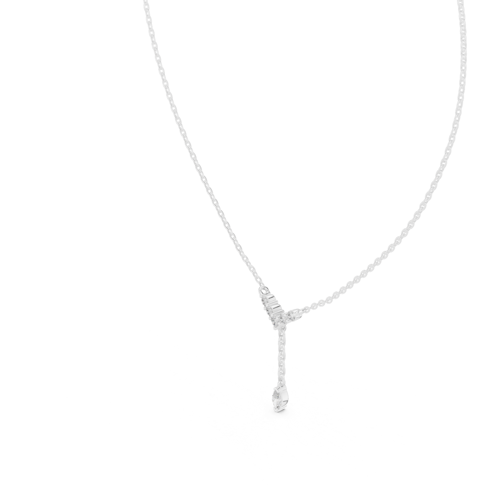 Gold Pendant GPD-0032, White Gold, view 2
