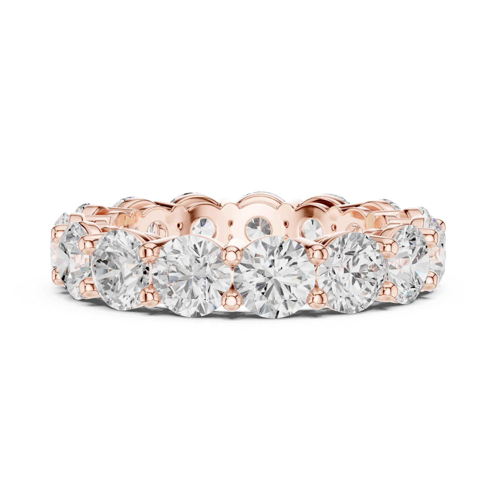 Gold Ring DDLR-690, Rose Gold, view 3