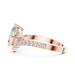 Gold Ring DDLR-1114, Rose Gold, view 3