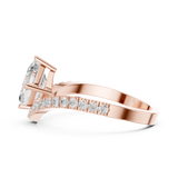 Gold Ring DDLR-1114, Rose Gold, view 3