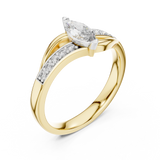 Gold Ring 12-10003@L, Yellow Gold, view 2