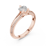 Gold Ring LR-0278, Rose Gold, view 2