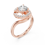 Gold Ring DDLR-814, Rose Gold, view 2